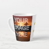Personalisiertes kleines Foto Latte Tasse (Linke Ecke)