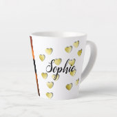 Personalisiertes kleines Foto Latte Tasse (Rechte Ecke)