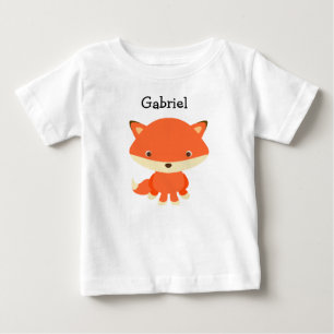 Personalisiertes kleines Fuchs-One-Piece-Babyshirt Baby T-shirt
