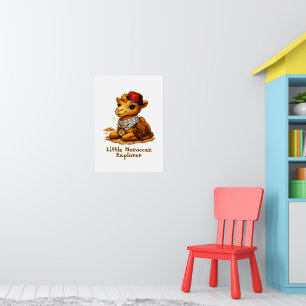Personalisiertes kleines marokkanisches Kamel für Poster
