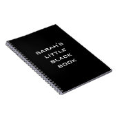 Personalisiertes kleines schwarzes Buch Notizbuch (Rechte Seite)