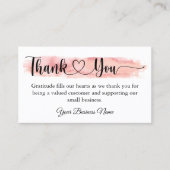 Personalisiertes kleines Unternehmen dank Karte (Vorderseite)