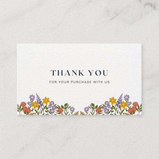 Personalisiertes kleines Unternehmen Dankeschön Hi Visitenkarte (Vorderseite)