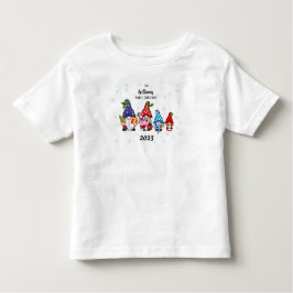 Personalisiertes Kleinkind Familie Gnome Kleinkind T-shirt