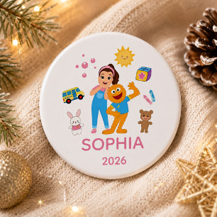 Personalisiertes Kleinkind-Ornament, Frau Rachel Button