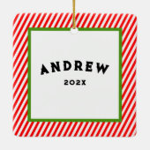 personalisiertes Klettern Keramikornament (Rückseite)