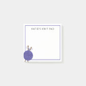 Personalisiertes Knitter Post-it Klebezettel (Vorderseite)