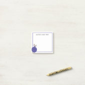 Personalisiertes Knitter Post-it Klebezettel (Auf Schreibtisch)