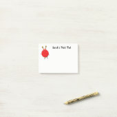 Personalisiertes Knittergeschenk Post-it Klebezettel (Auf Schreibtisch)