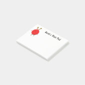 Personalisiertes Knittergeschenk Post-it Klebezettel (angewinkelt)