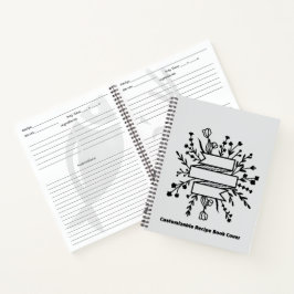Personalisiertes Kochbuch | Blank Custom Cookbook Notizblock
