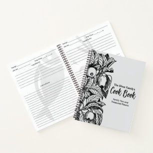 Personalisiertes Kochbuch   Blank Custom Cookbook Notizblock