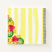 Personalisiertes Kochbuch mit Fruchtsangria Notizblock (Rückseite)