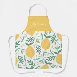 Personalisiertes Kochen von frisch Zitronen Schürze