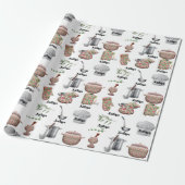 Personalisiertes Kochgeschirr - Multi-Occasion Geschenkpapier (Ungerollt)