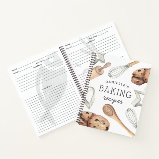 Personalisiertes Kochrezept Notizblock (Innenseite)