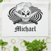 Personalisiertes Kochs-Tuch Geschirrtuch (Gefaltet)