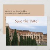 Personalisiertes Kolosseum Rom Italien Save the Da Date (Vorne/Hinten)