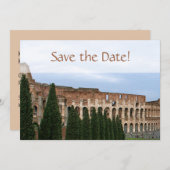 Personalisiertes Kolosseum Rom Italien Save the Da Save The Date (Vorne/Hinten)