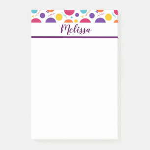 Personalisiertes Konfetti Post-it Klebezettel