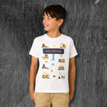 Personalisiertes Konstruktions-LKW-T-Shirt für Jun