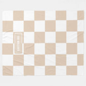 Personalisiertes kontrolliertes Neutrallicht Fleecedecke (Vorderseite (Horizontal))