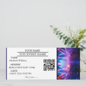 Personalisiertes Konzert-Ticket-Geschenk Überrasch Einladung (Stehend Vorderseite)