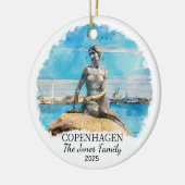 Personalisiertes Kopenhagener Ornament, Geschenk D Keramik Ornament (Links)