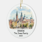 Personalisiertes Krakauer Ornament, Polen Keramik Ornament (Links)
