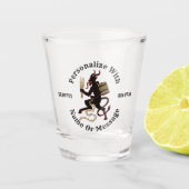 Personalisiertes Krampus Schnapsglas (Vorderseite)