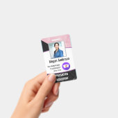 Personalisiertes Krankenhaus Marble Mitarbeiter Fo Ausweis (Handheld)