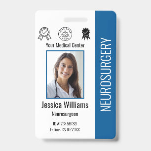 Personalisiertes Krankenhaus-Mitarbeiter-Logo und Ausweis