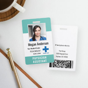Personalisiertes Krankenhaus-Mitarbeiter-Logo und Ausweis