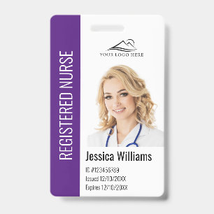 Personalisiertes Krankenhaus-Mitarbeiter-Logo und Ausweis