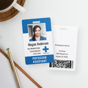 Personalisiertes Krankenhausmitarbeiter-Logo & Fot Ausweis