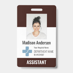 Personalisiertes Krankenhausmitarbeiter-Logo & Fot Ausweis