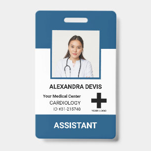 Personalisiertes Krankenhausmitarbeiter-Logo & Fot Ausweis