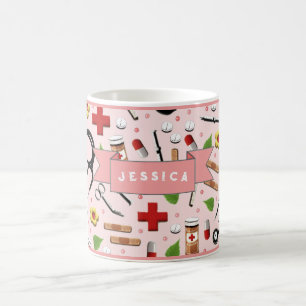 Personalisiertes Krankenschwester-Geschenk Kaffeetasse