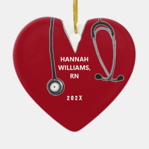 Personalisiertes Krankenschwester-Geschenk Keramik Ornament