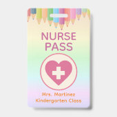 Personalisiertes Krankenschwester-Pass-Abzeichen f Ausweis (Vorderseite)