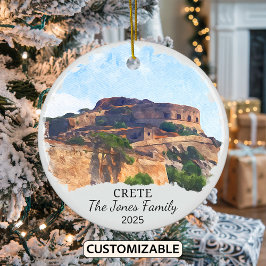 Personalisiertes kretisches Ornament, Griechenland Keramik Ornament