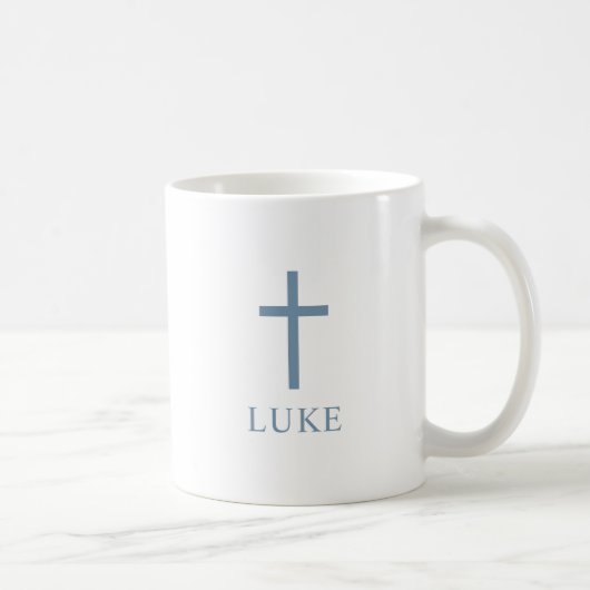 Personalisiertes Kreuz Kaffeetasse (Rechts)