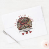 Personalisiertes Küchengebäck aus Liebe Runder Aufkleber (Umschlag)