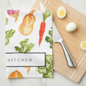 personalisiertes Küchentuch (Viertel Falte)