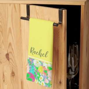 Personalisiertes Küchentuch Frühling Garten