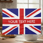 Personalisiertes Küchentuch für Britische Union<br><div class="desc">Personalisiertes Küchenhandtuch mit Britischer Flagge. Machen Sie Ihre eigene englische Stolz Küche Dekoration. Custom UK United Kingdom,  GB Great Britain Symbole. UnionJack Wohngestaltung. Spaß für Party und Veranstaltungen.</div>
