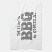 Personalisiertes Küchentuch für GRILLEN Party (Vertikal)