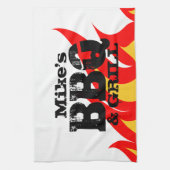 Personalisiertes Küchentuch für GRILLEN Party (Vertikal)