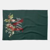 Personalisiertes Küchentuch mit Holzofen und Beere (Horizontal)