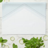 Personalisiertes Küchentuch Tropische Blume auf bl (Gefaltet)